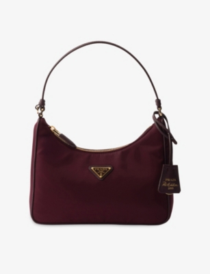 PRADA: Re-Edition 2005 mini recycled-nylon and leather shoulder bag