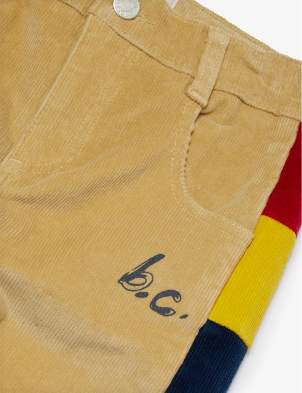 Patchwork straight-leg cotton-corduroy trousers  2-11 years
