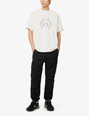 Shark graphic-print cotton T-shirt