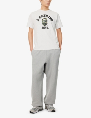 A BATHING APE: Camo College graphic-print cotton T-shirt