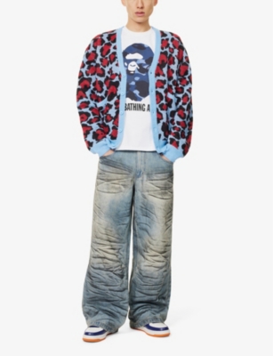 A BATHING APE: Camouflage logo-print cotton-jersey T-shirt