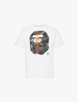 Mens A Bathing Ape Transform Brand-Print Relaxed-Fit Cotton-Jersey T-Shirt