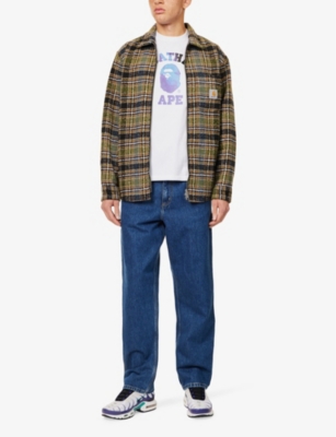 A BATHING APE: Tie-dye College crew-neck regular-fit cotton-jersey T-shirt