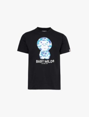 A BATHING APE: ABC Milo graphic-print cotton-jersey T-shirt