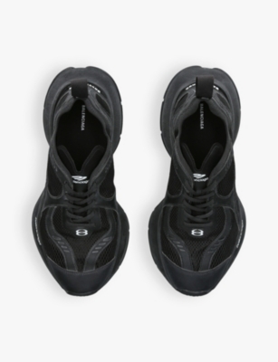 Circuit Runner mesh and faux-leather low-top trainers