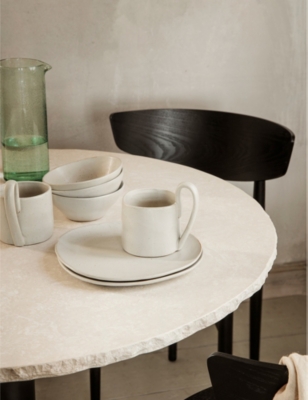 FERM LIVING OFF-WHITE SPECKLE FLOW PORCELAIN MUG 360ML 