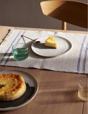 Shop Ferm Living Off-white Speckle Flow Large Porcelain Plate 27cm