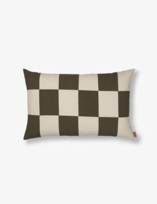 FERM LIVING: Fold Patchwork cotton cushion cover 60cm x 40cm