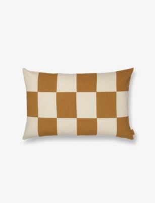 FERM LIVING: Fold Patchwork cotton cushion cover 60cm x 45cm