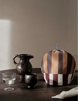 FERM LIVING: Doro textured glazed-terracotta jug 20cm