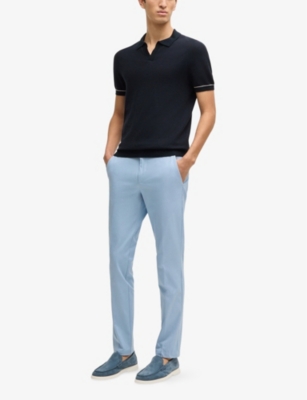 BOSS: Short-Sleeve Regular-Fit Knitted Polo Shirt