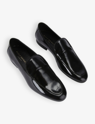 KURT GEIGER LONDON: Garrick patent leather loafers