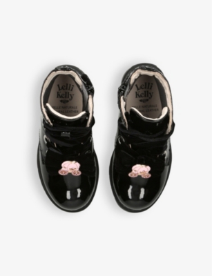 LELLI KELLY: Kids' Fior Di Fiocco embellished leather ankle boots