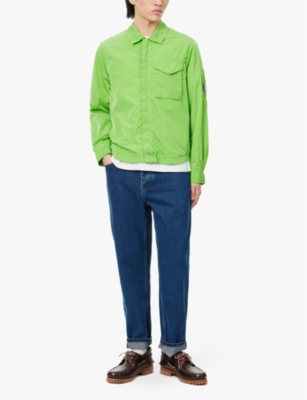 CP COMPANY: Chrome logo-patch woven overshirt