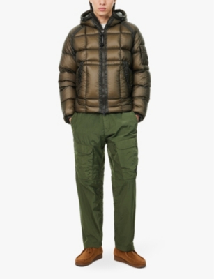 CP COMPANY: Logo-embellished patch-pocket shell trousers