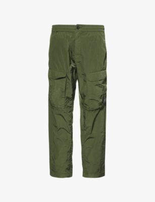 CP COMPANY: Logo-embellished patch-pocket shell trousers