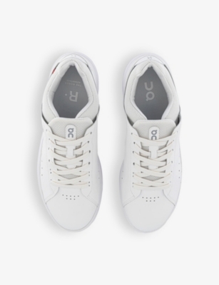 On-running Womens  The Roger Advantage Faux-leather Low-top Trainers In White White F