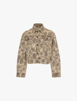 CARHARTT WIP: W' Duck Orell camo-pattern denim jacket