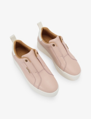 CARVELA WOMENS CARVELA CONNECTED LACELESS LEATHER LOW-TOP FLATFORM TRAINERS 