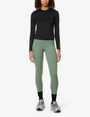 LULULEMON WOMENS GREY EUCALYPTUS ALIGN 25' HIGH-RISE STRETCH-JERSEY LEGGINGS 