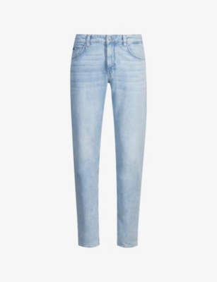 BOSS: Business Leisure Straight-Leg Regular-Fit Stretch-Denim Jeans