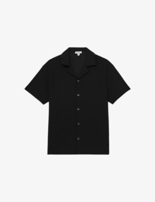 REISS: Hunt Short-Sleeved Stretch-Woven Shirt