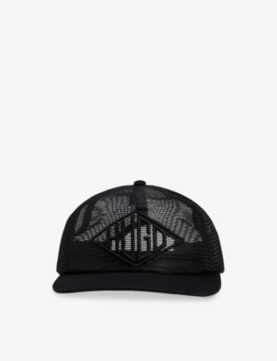 HUGO: Brand-Embroidered Cotton-Blend Mesh Cap