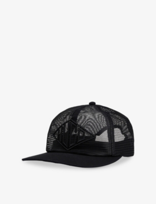 HUGO: Brand-Embroidered Cotton-Blend Mesh Cap