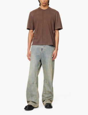 ENTIRE STUDIOS: Dart oversized short-sleeve cotton jersey T-shirt