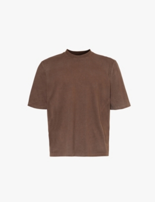 Entire Studios Mens Dart Oversized Short-sleeve Organic-cotton Jersey T-shirt Brunette In Brown