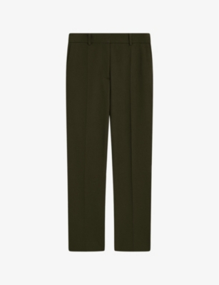 Joseph Coleman Gabardine Stretch Trousers In Hass Avocado