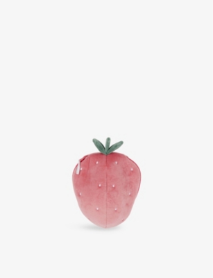 THE LITTLE WHITE COMPANY: Strawberry Surprise Bunny Soft Toy 18cm