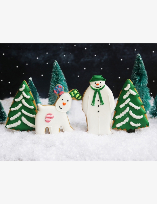 The Snowman Letterbox gingerbread iced biscuits 75g