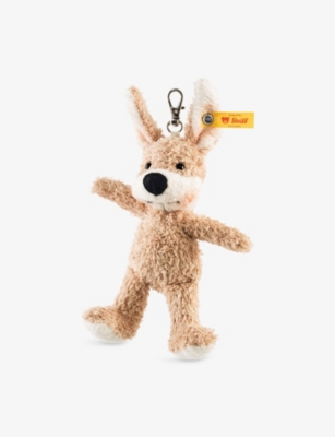STEIFF WOMENS MR CUPCAKE RABBIT SOFT TOY KEYCHAIN 13CM 