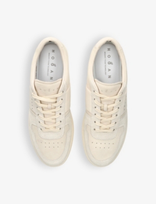 HOGAN: Fascia suede low-top trainers