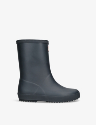 Hunter Kids' First Branded Rubber Wellington Boot In Navy