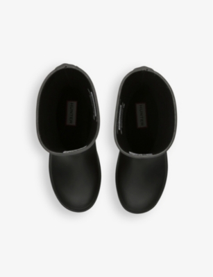 Hunter Black Kids' First Original Branded Rubber Wellington Boots Eur 27 / 9 Uk In Black