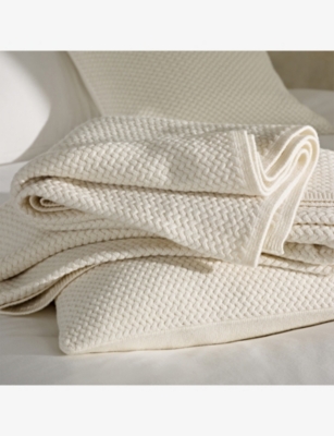 THE WHITE COMPANY: Manon Wool-Blend Throw 140cm x 200cm