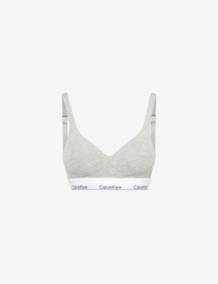 CALVIN KLEIN: Modern lift moulded-cup cotton-jersey bralette