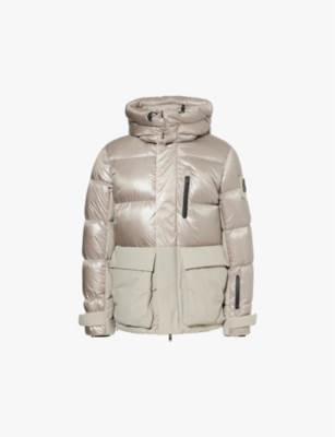 Moose Knuckles Adams Peak Panelled Shell-down Jacket In Dusk