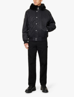 MOOSE KNUCKLES: Denali  faux-fur trim padded faille jacket