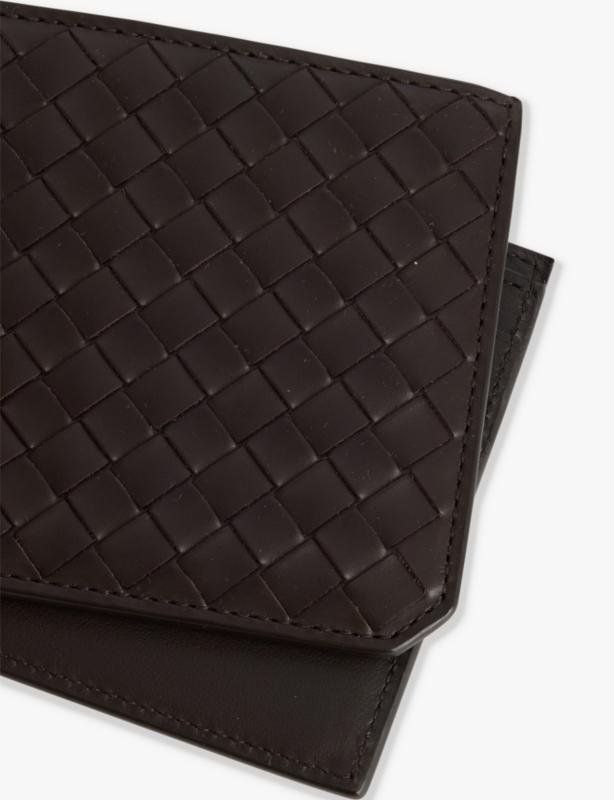 Bifold Intrecciato leather wallet