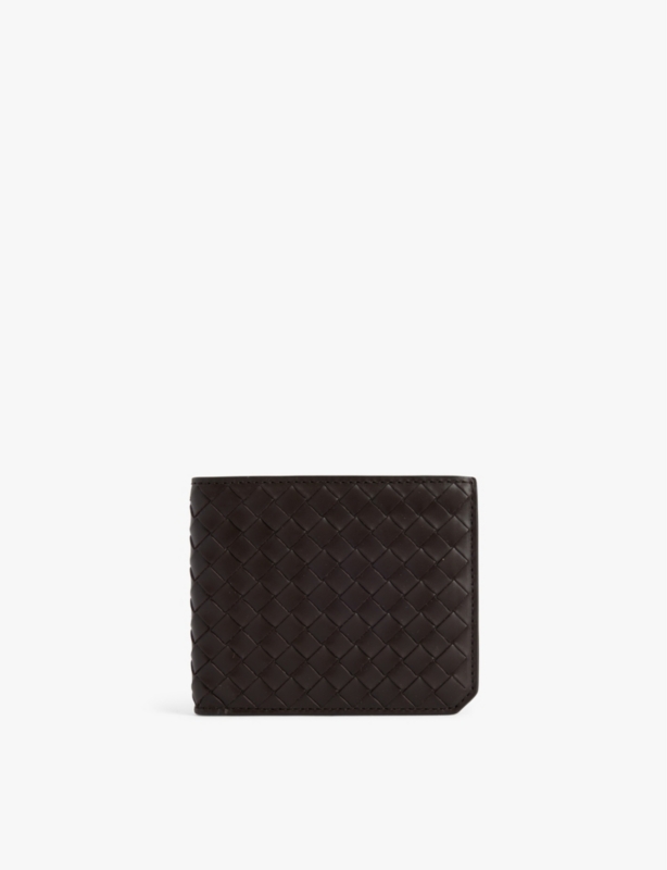 Bifold Intrecciato leather wallet