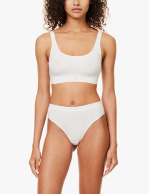 Ever Ease string stretch-cotton thong