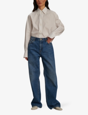 SOEUR: Calvin straight-leg high-rise denim jeans