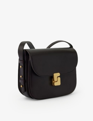 SOEUR: Bellissima S-embellished leather cross-body bag