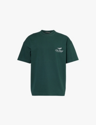 COLE BUXTON: International brand embroidery relaxed-fit cotton-jersey T-shirt