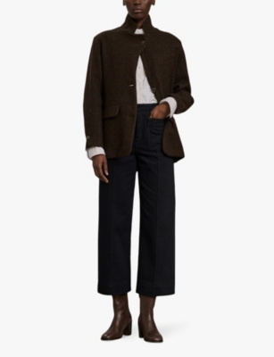 SOEUR: Harry straight-leg wool-blend trousers