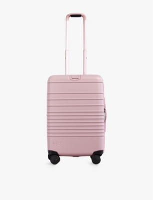 Beis In Atlas Pink The Carry-on Roller Four-wheel Shell Cabin Suitcase 58cm X 40cm In In Atlas Pink