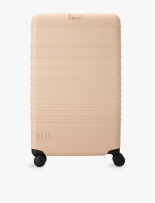 Beis In Beige The Large Check-in Roller Four-wheel Shell Suitcase 79.5cm X 50cm In In Beige